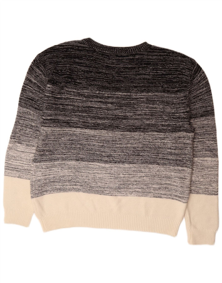 Bruno Banani Męski sweter z dekoltem w łódkę, duży, wielobarwny nakrapiany