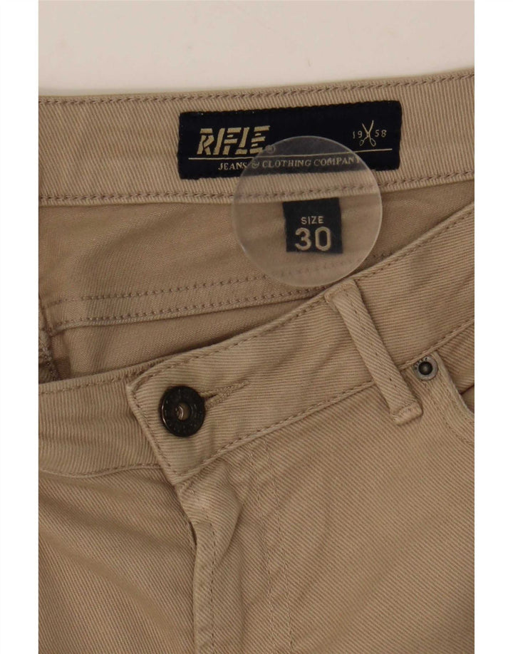 Damskie jeansy rurkowe Rifle W30 L29 beżowe