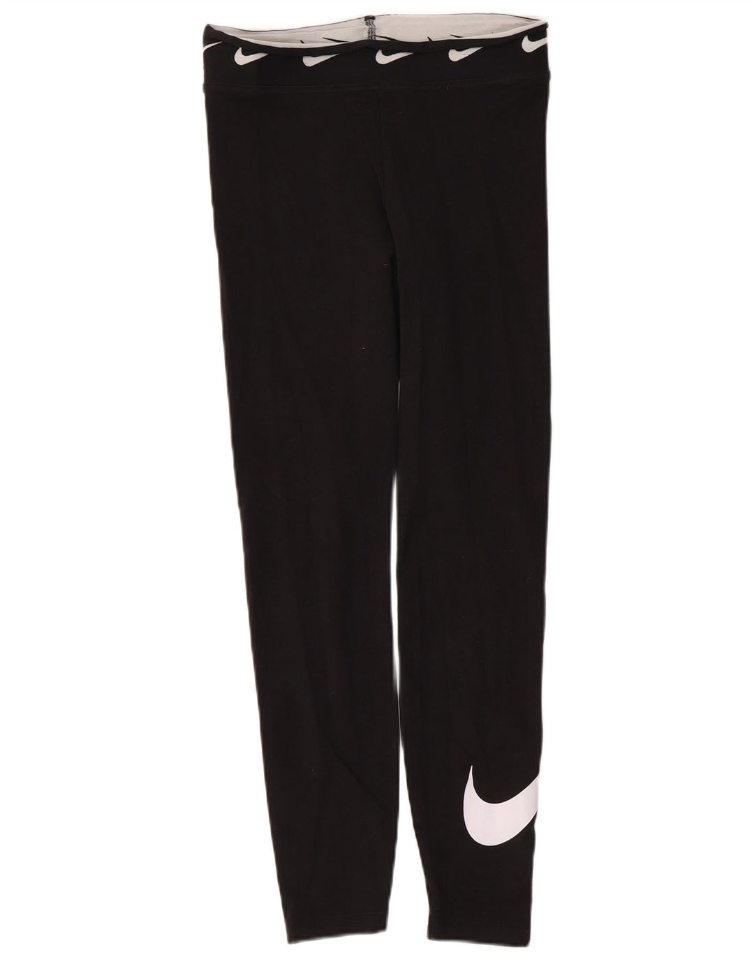 Damskie legginsy Nike Graphic UK 10, małe, czarne, bawełniane