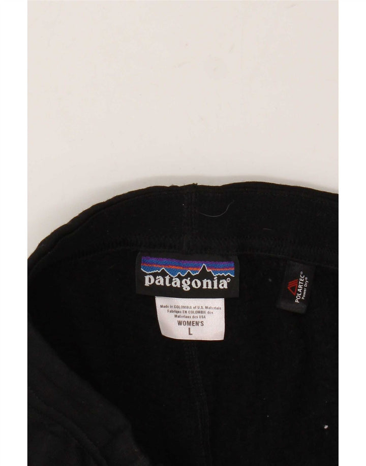 Damskie legginsy Patagonia Polartec UK 16, duże, czarne, poliestrowe