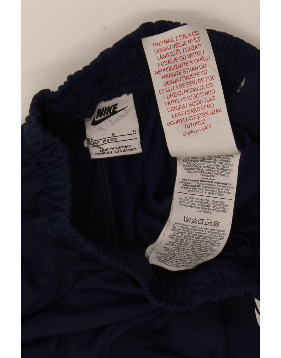 Spodnie chłopięce Nike Dresowe Joggery 12-13 lat, duże, granatowe, poliestrowe