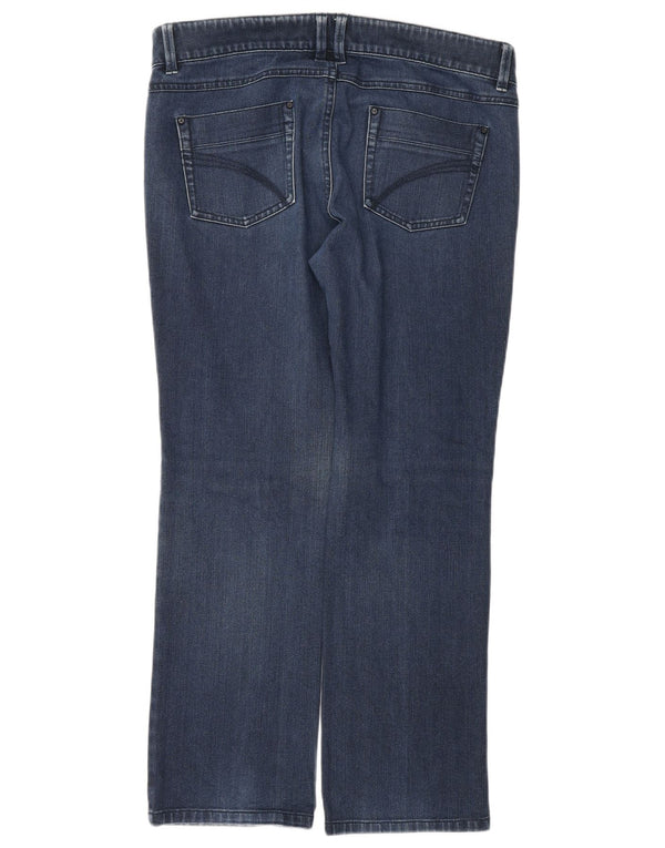 Marks & Spencer Damskie Autograph Straight Jeans UK 14 Duże W34 L28 Niebieskie
