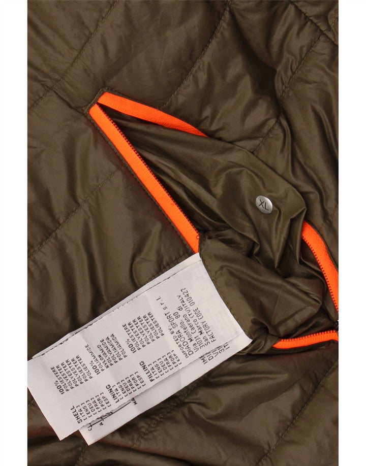 Dwustronna ocieplana kurtka męska Diadora UK 42 XL Khaki, poliester