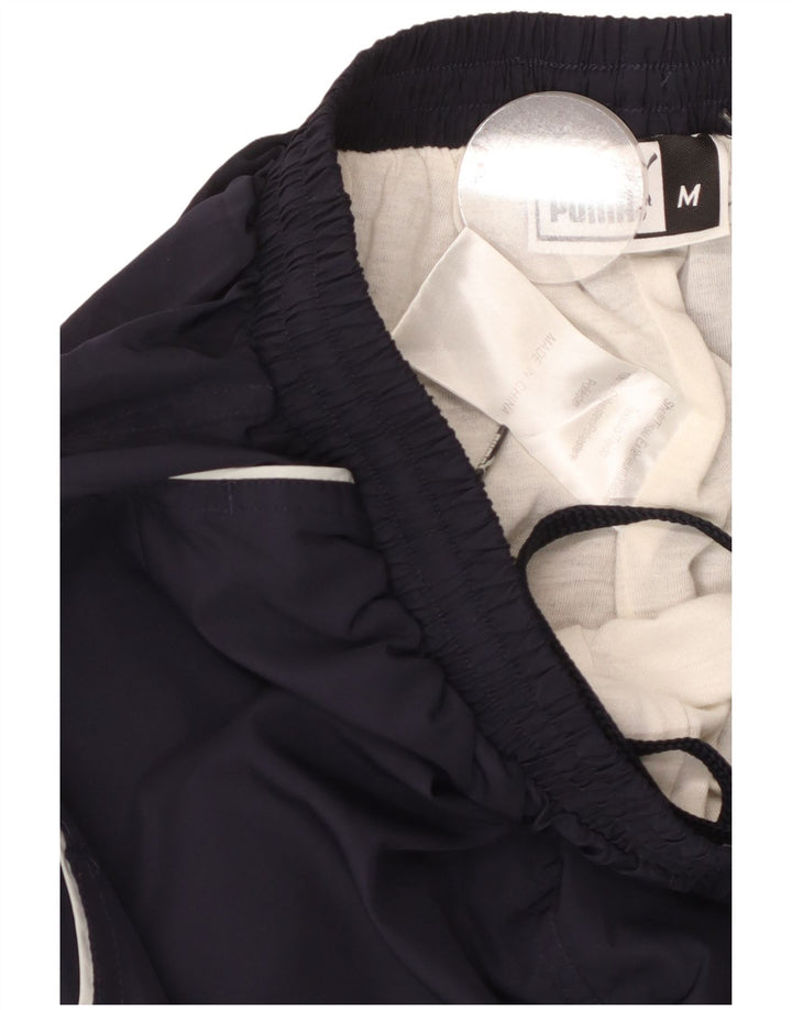 Męskie spodnie dresowe PUMA, średni granatowy poliester