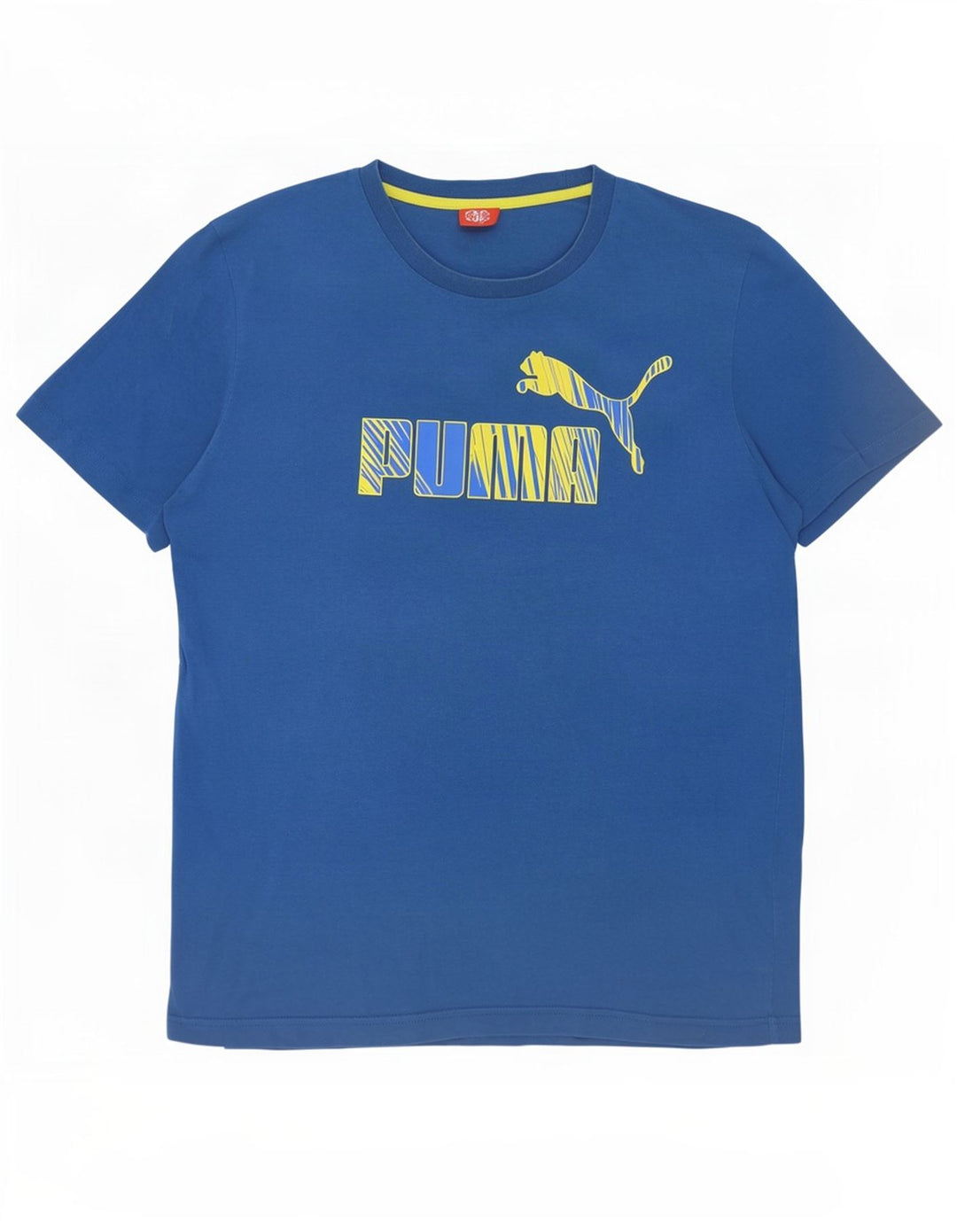 Męski T-shirt z grafiką Puma, duży, niebieski