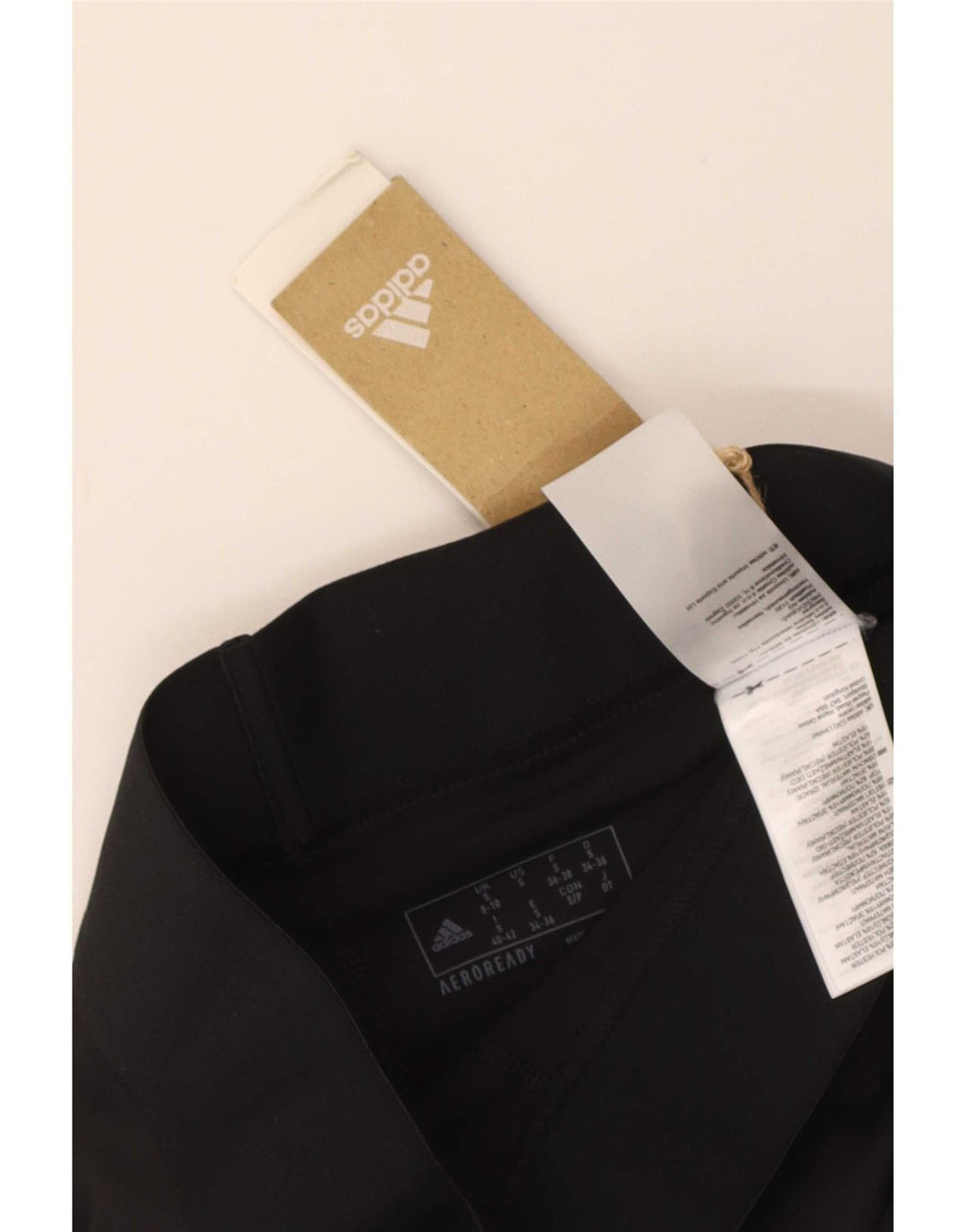 Damskie legginsy Adidas Aeroready UK 8/10, małe, czarne, poliestrowe