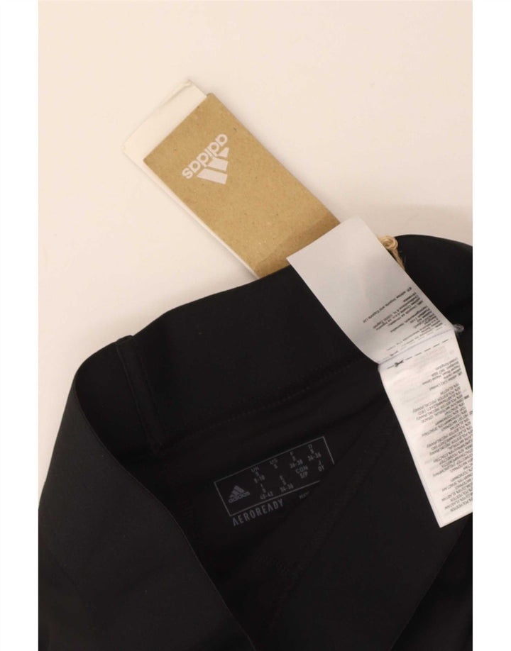 Damskie legginsy Adidas Aeroready UK 8/10, małe, czarne, poliestrowe