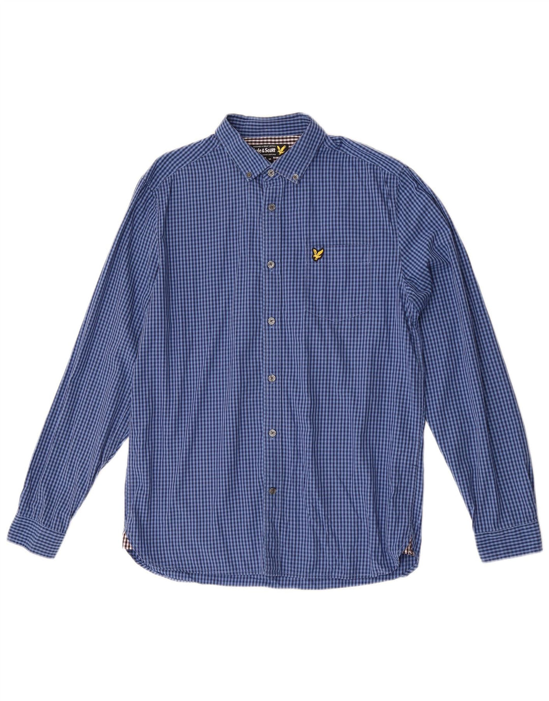 Koszula męska Lyle & Scott, bawełniana w kratkę, w kolorze średniego niebieskiego