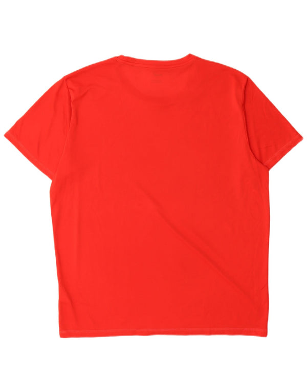 Męska koszulka Puma Top, duża, czerwona, z poliestru