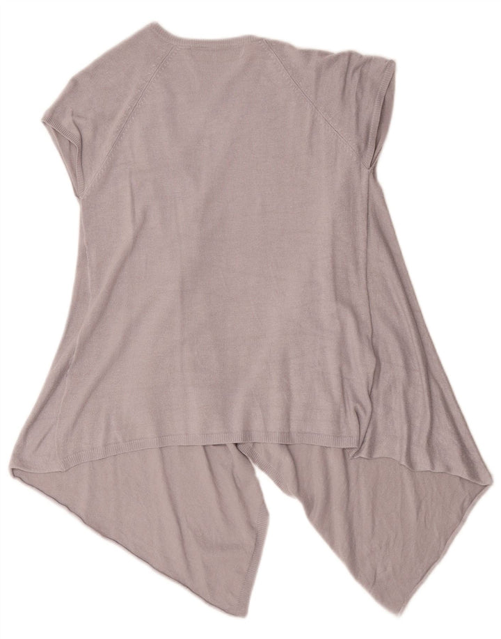 Damski asymetryczny otwarty kardigan Zara Top UK 10 Small Grey