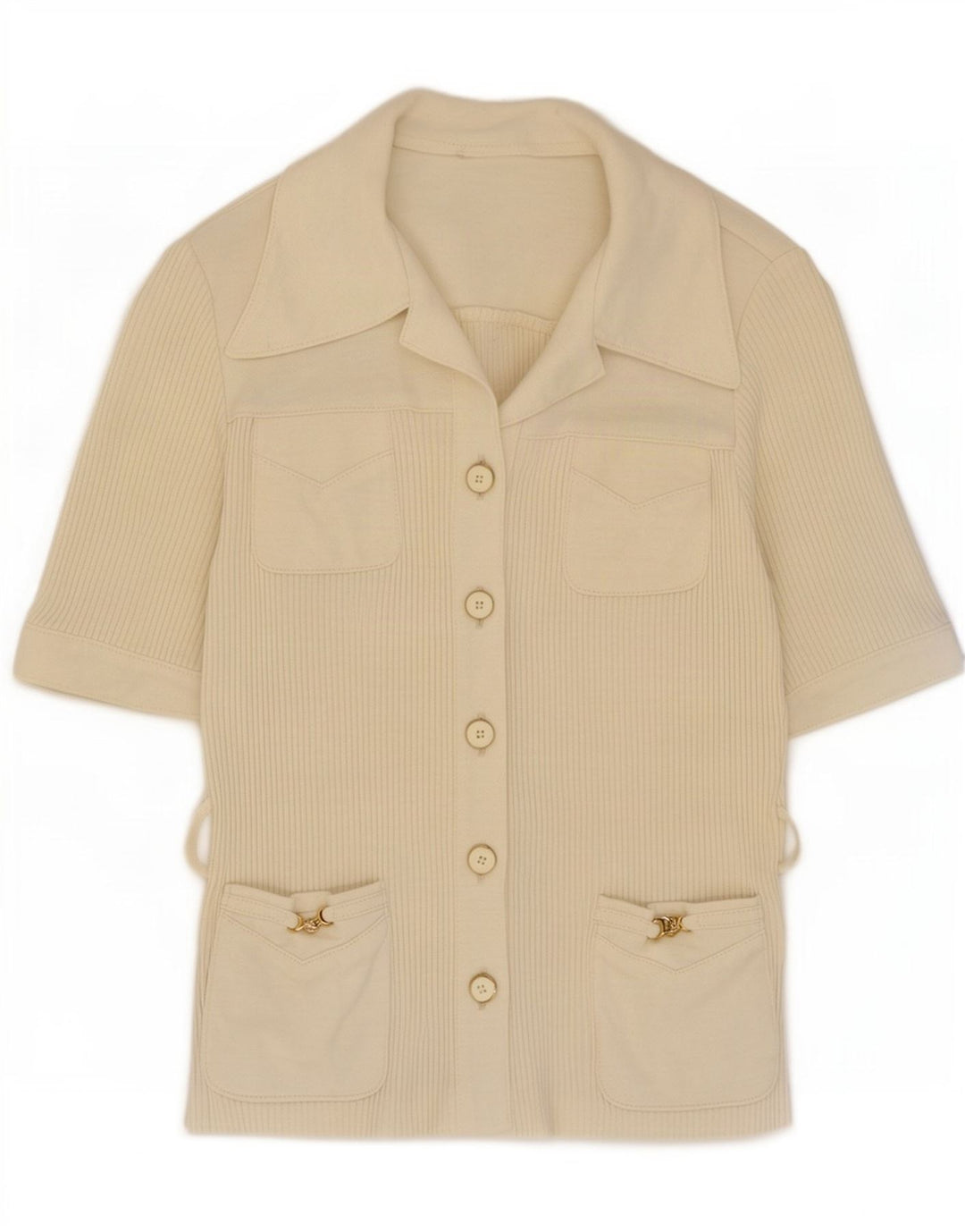 Damski sweter kardigan z krótkim rękawem Karner IT 40 Small Off White