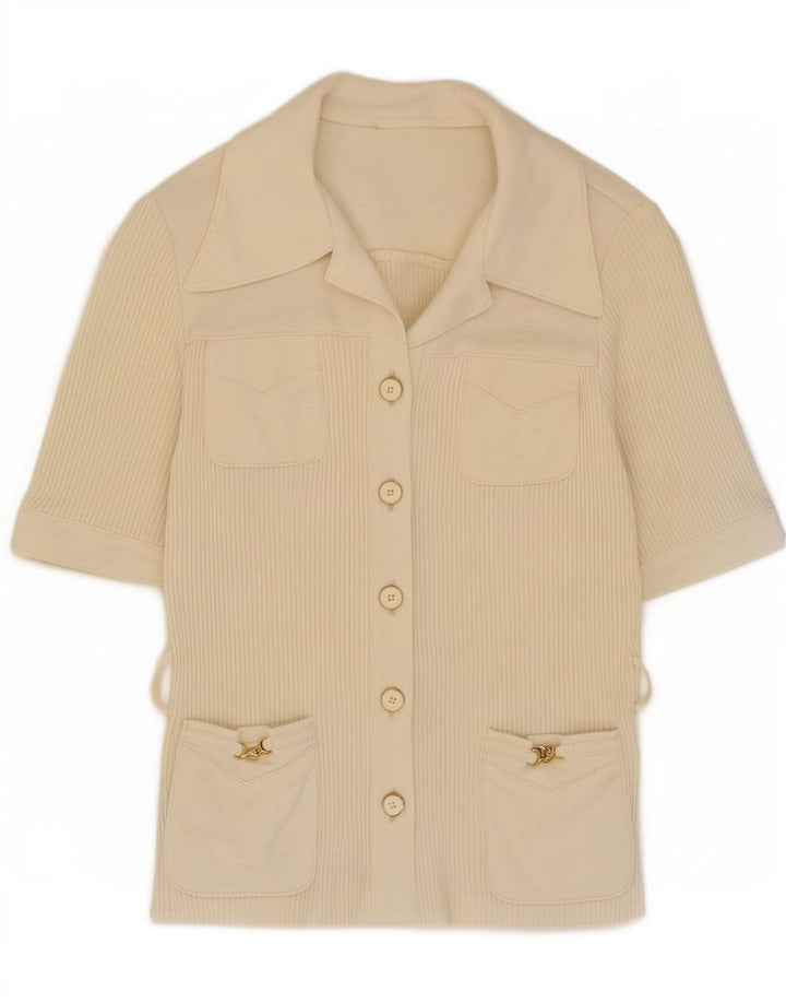 Damski sweter kardigan z krótkim rękawem Karner IT 40 Small Off White