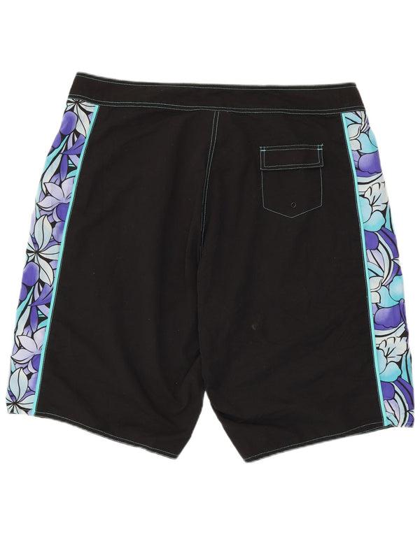 Męskie spodenki kąpielowe z grafiką Autograph XL w kolorze czarnym