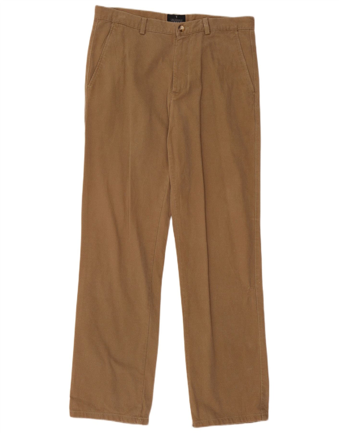 Spodnie chino męskie TRUSSARDI IT 50 Large W34 L34 Beżowe prążki