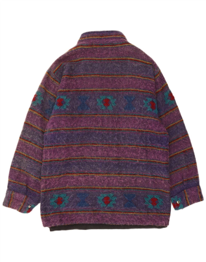 Vintage męski budrysówka UK 40 w duże fioletowe paski