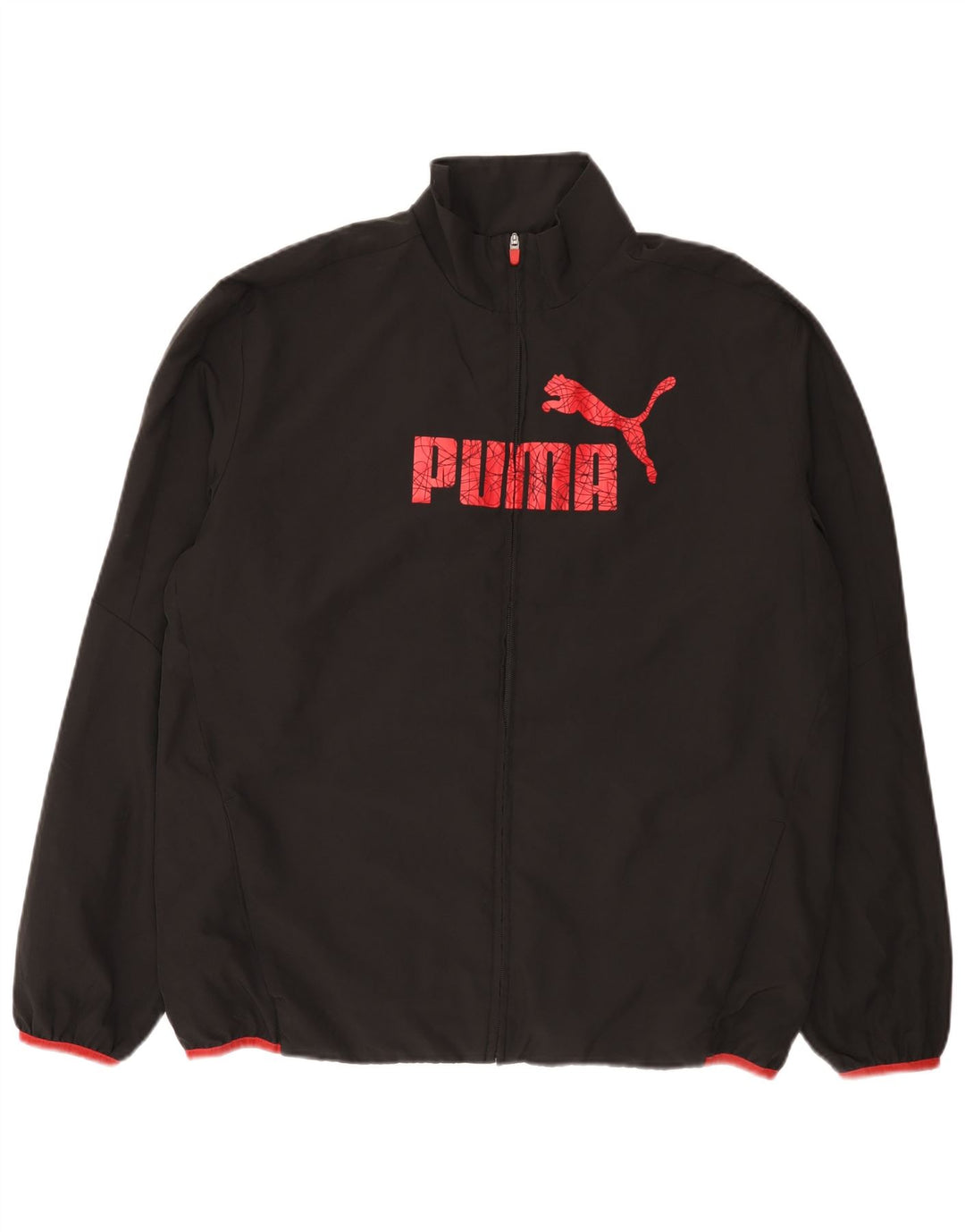 Męska kurtka dresowa Puma z grafiką XL, czarna, poliester