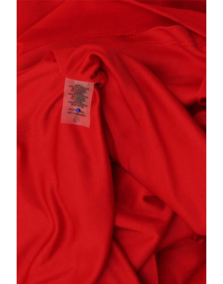 Damska sukienka płaszczowa Calvin Klein Jeans UK 8, mała, czerwona, poliester