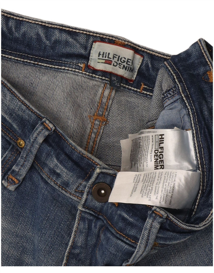 Męskie jeansy slim fit Tommy Hilfiger W34 L32 Niebieskie bawełniane