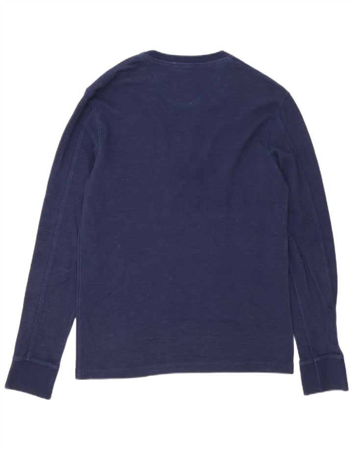 Męski top Superdry z długim rękawem XL, granatowy