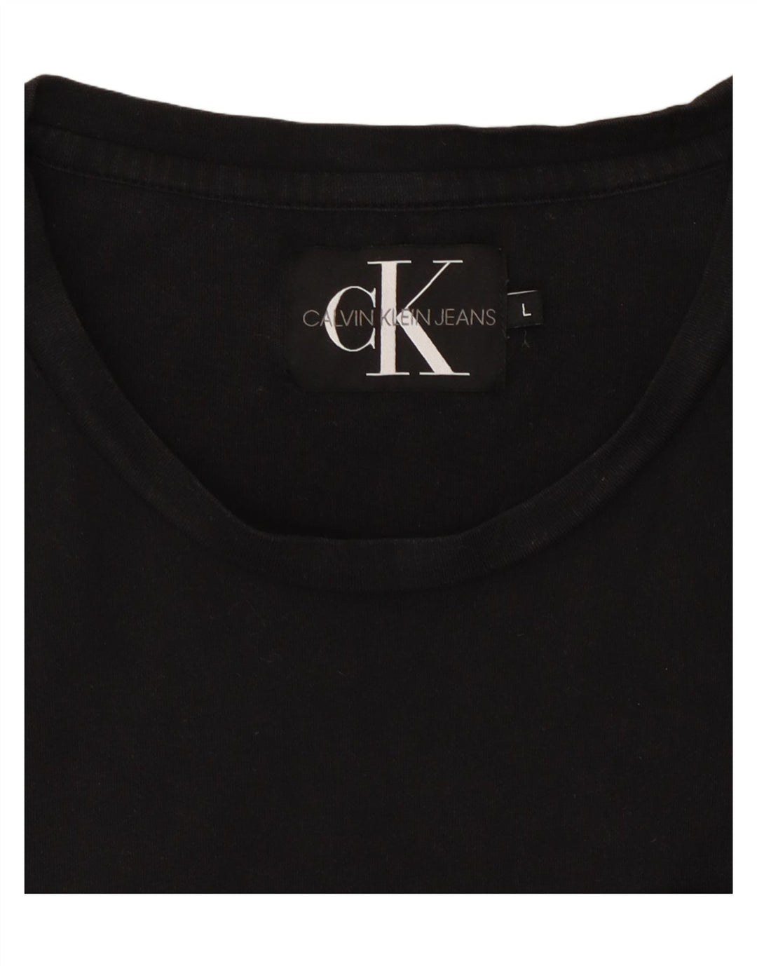 Męski T-shirt CALVIN KLEIN JEANS, duży, czarny