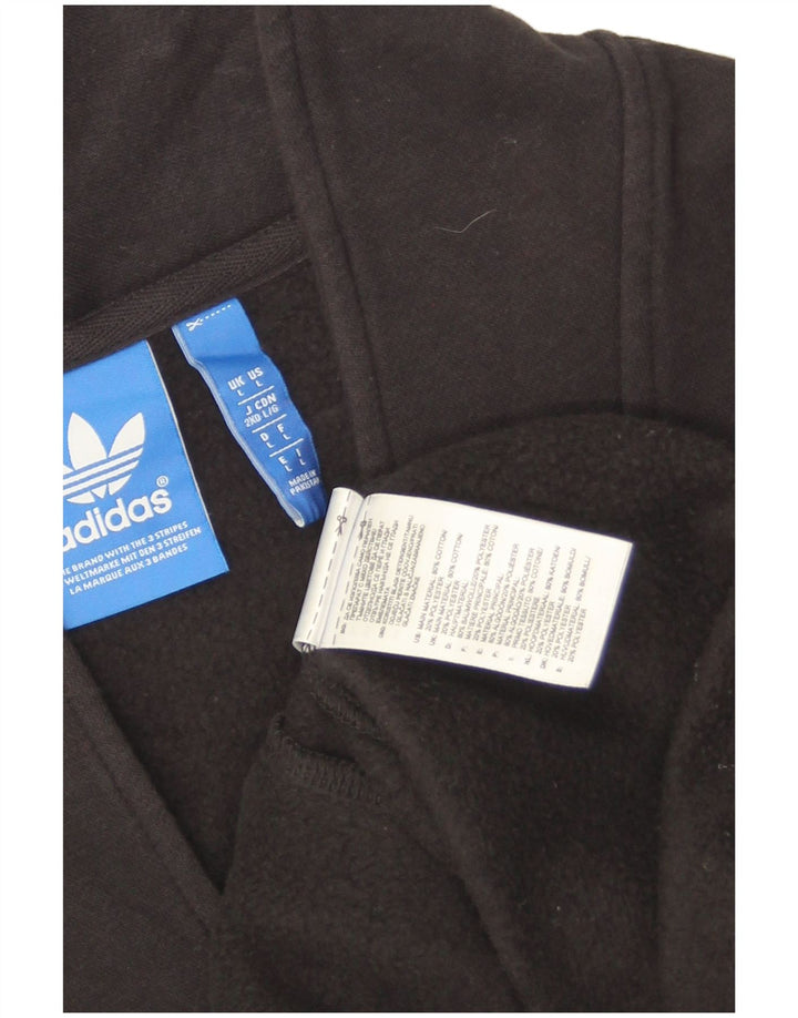 Adidas Męska bluza dresowa, duża, czarna, bawełniana