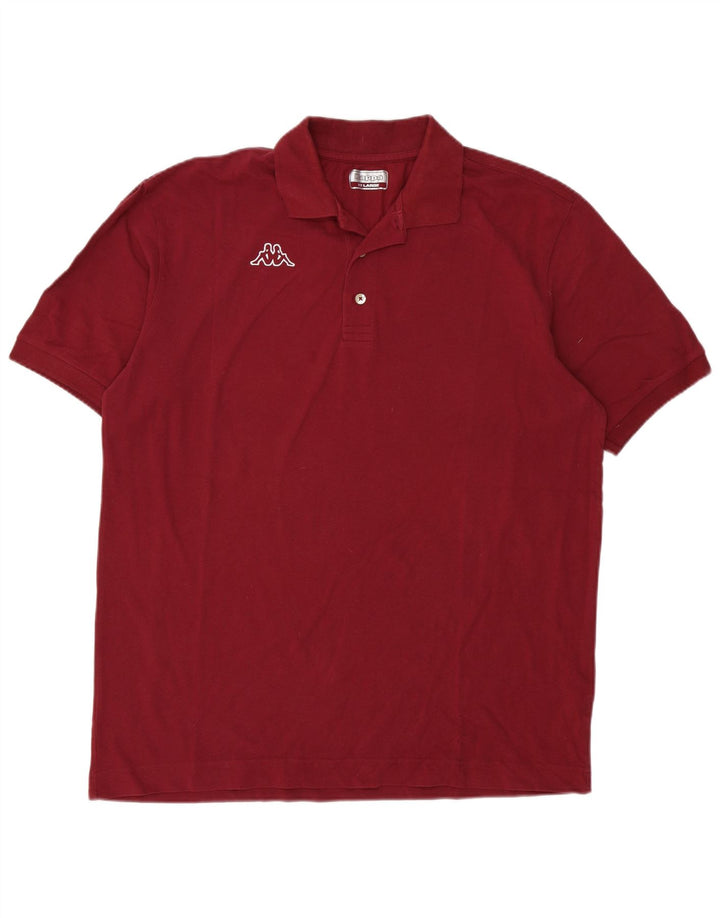 Męska koszulka polo Kappa 2XL w kolorze bordowym