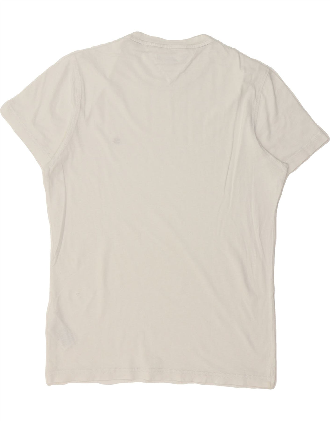 TOMMY HILFIGER Mens T-Shirt Top Medium White Cotton Vintage Tommy Hilfiger and Second-Hand Tommy Hilfiger from Messina Hembry 