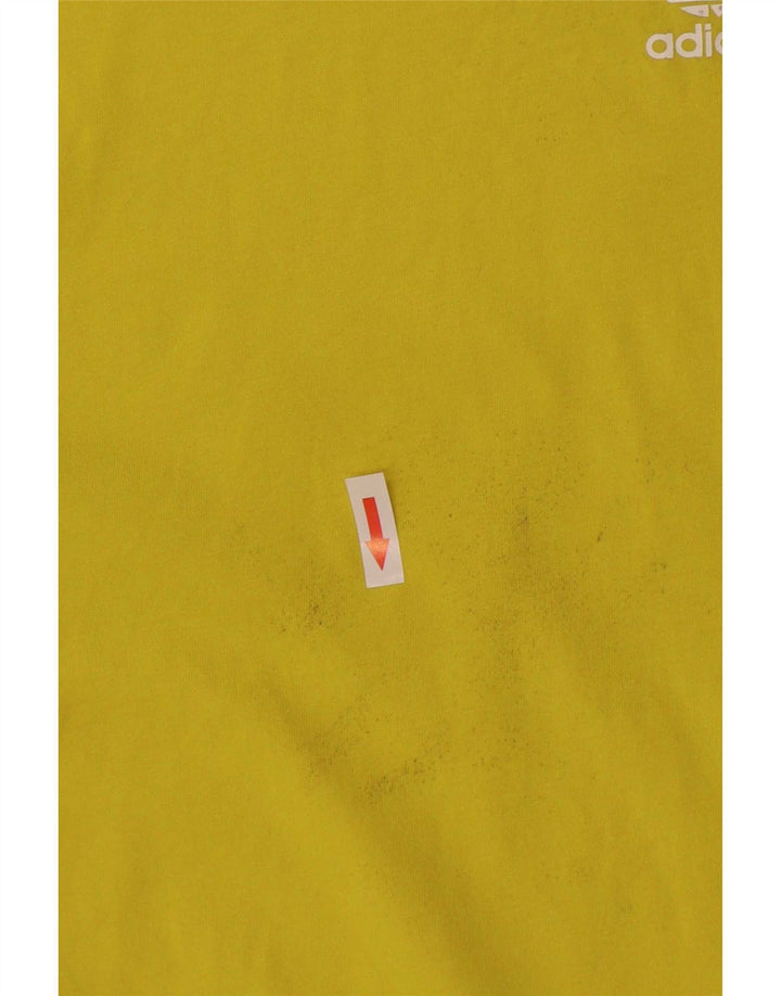 Męska koszulka graficzna Adidas Top Medium Yellow