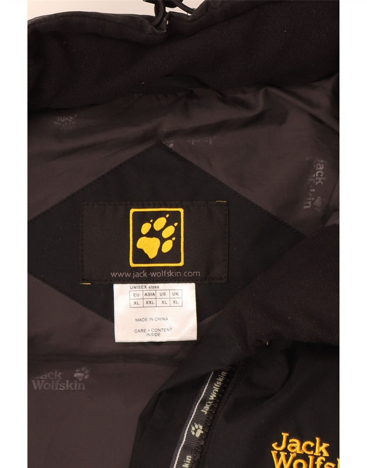 Męska wyściełana kamizelka Jack Wolfskin UK 42 XL, czarny poliester