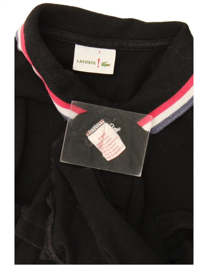 Męska koszulka polo Lacoste, rozmiar 3, mała, czarna, bawełniana