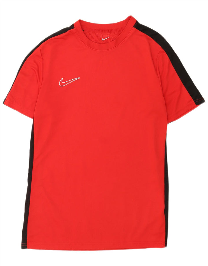 Męski T-shirt Nike Dri Fit, duży, czerwony, poliestrowy blok kolorów