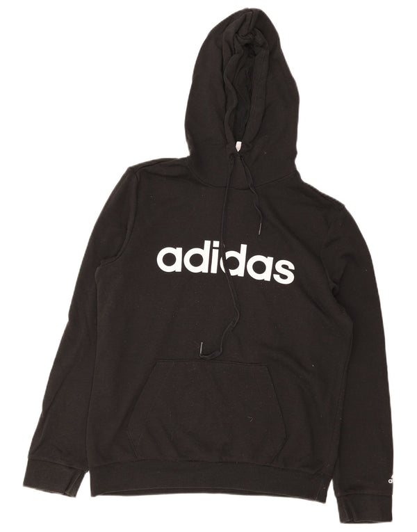 Damska bluza z kapturem Adidas Graphic UK 12/14 Średnia czarna bawełna