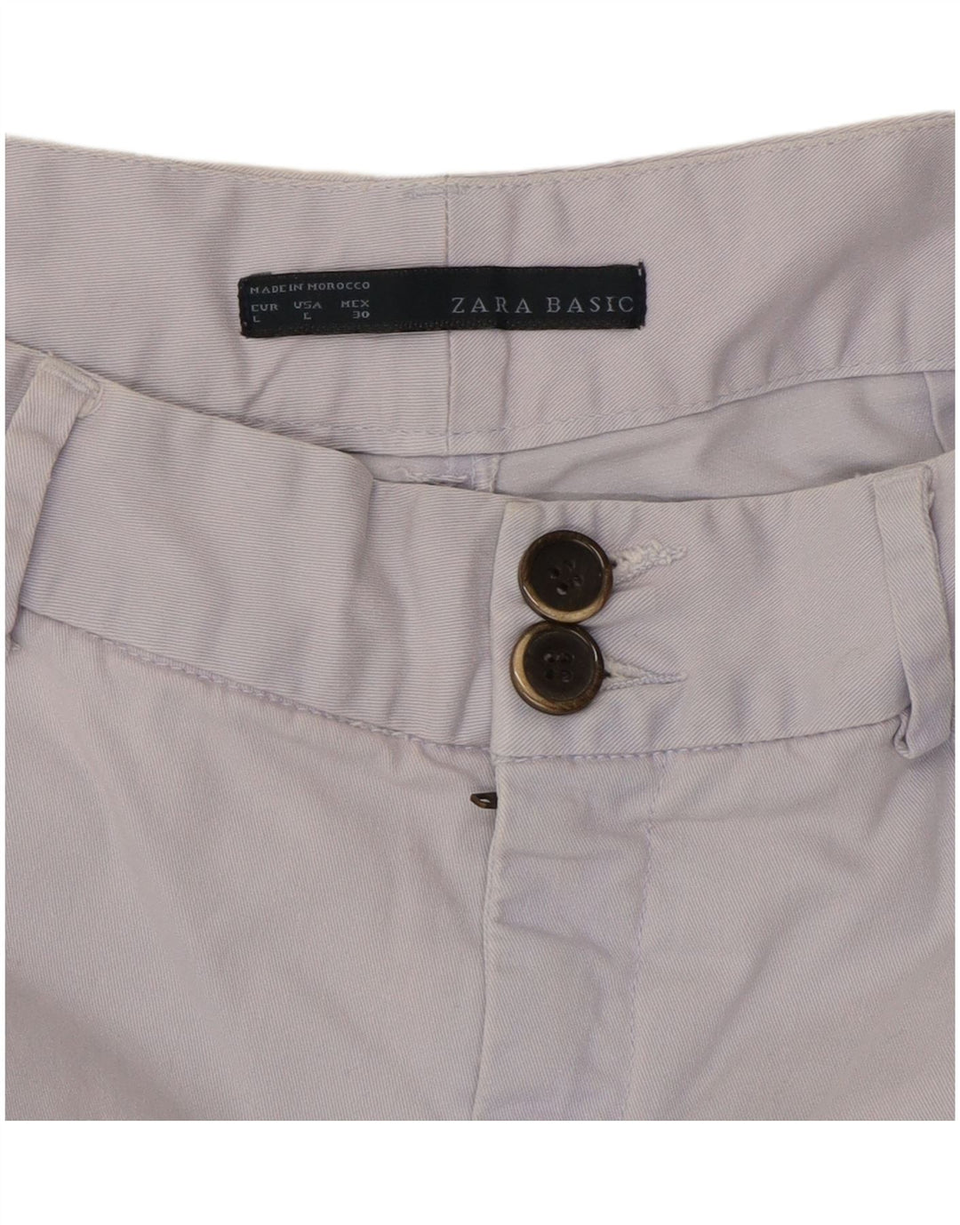 Damskie spodenki Chino Zara, duże, W30, niebieskie
