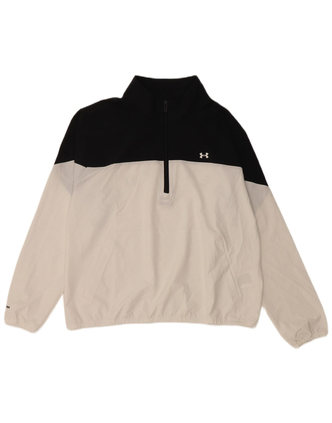 Damski top dresowy UNDER ARMOUR UK 16, duży, biały, z blokami kolorów