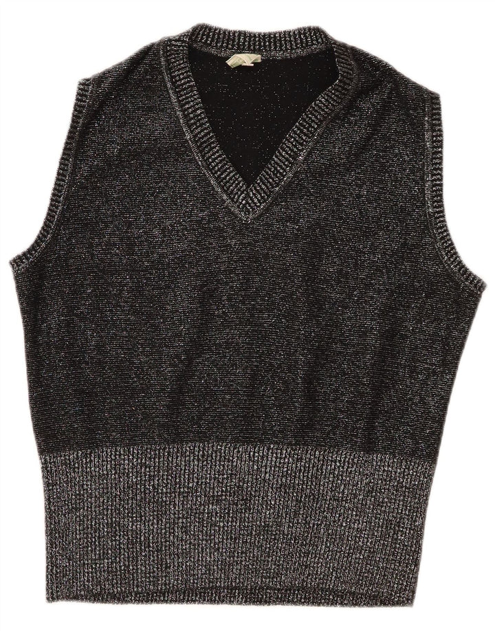 Tank top damski w stylu vintage IT 44 Średni szary, nakrapiany poliakryl