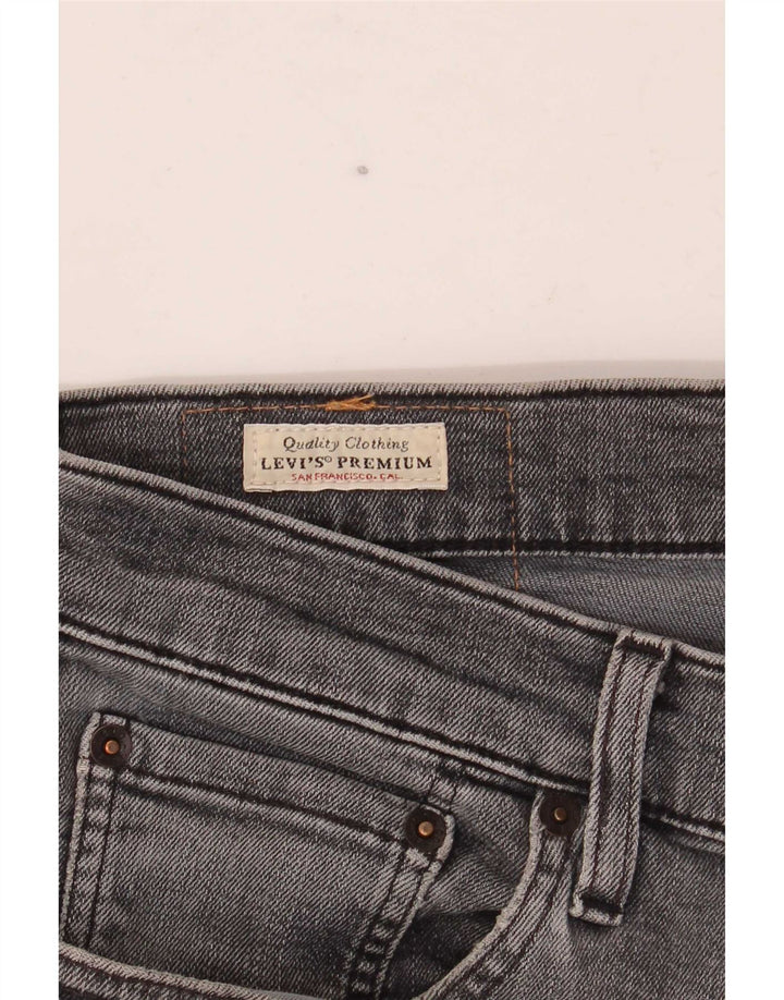 Męskie jeansy Levi's 511 Slim W32 L30 Szara bawełna