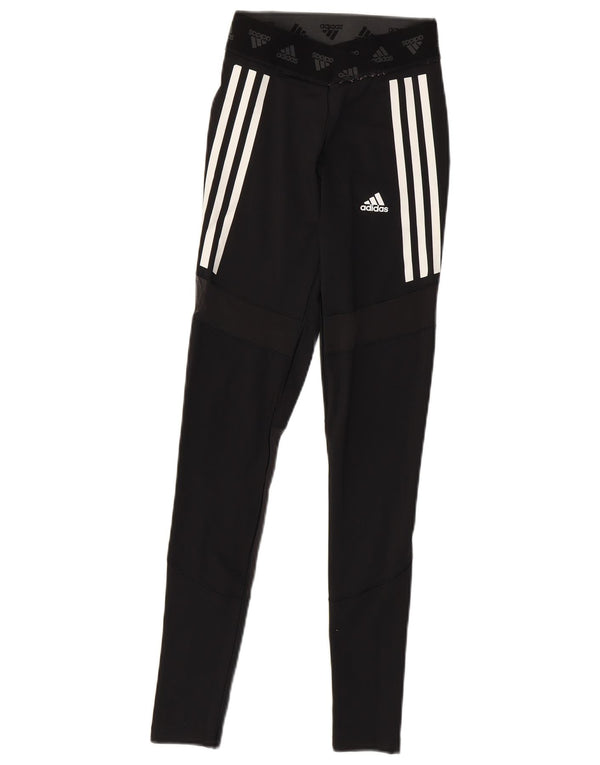Damskie legginsy Adidas Graphic UK 4/6 XS Czarny poliester