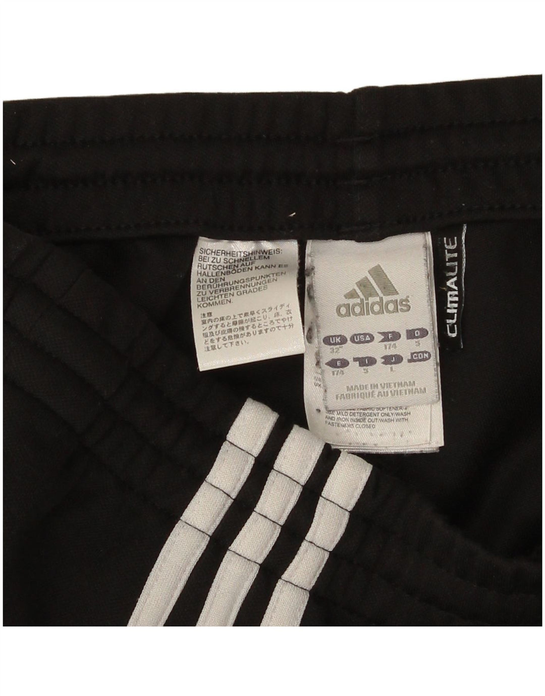 Damskie spodnie dresowe Adidas UK 14, duże, czarne, poliestrowe