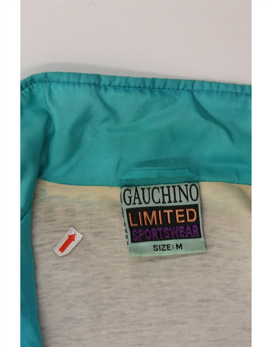 Męska kurtka dresowa VINTAGE z grafiką, średnia, wielobarwna, z blokami kolorów