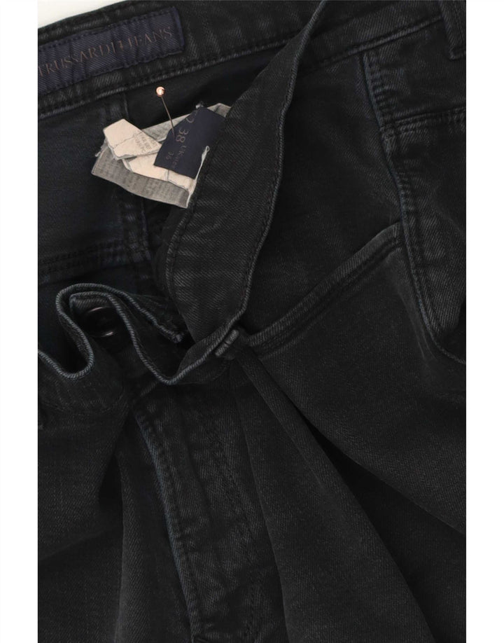 Męskie jeansy Trussardi W36 L34 Czarne bawełniane