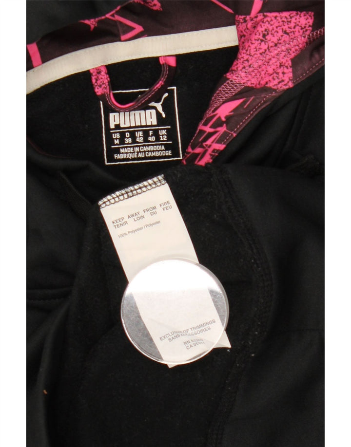 Damski sweter z kapturem i grafiką PUMA UK 12, średni czarny poliester