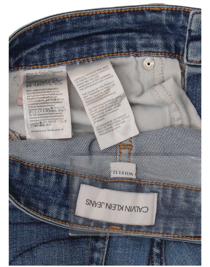 CALVIN KLEIN Męskie jeansy slim W31 L32 Niebieskie, bawełniane