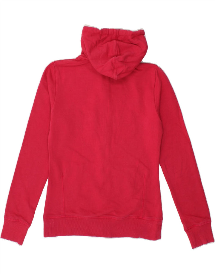 FILA Womens Graphic Zip Hoodie Sweater UK 12 Medium Pink Vintage Fila and Second-Hand Fila from Messina Hembry 