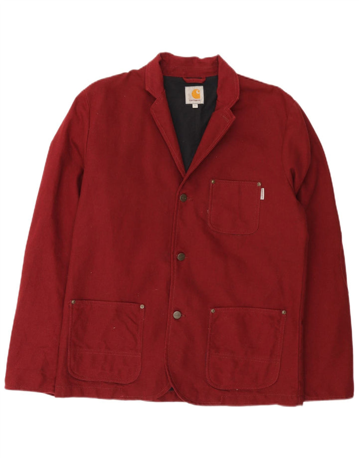 Męska marynarka Carhartt zapinana na 3 guziki UK 40, duża, bordowa