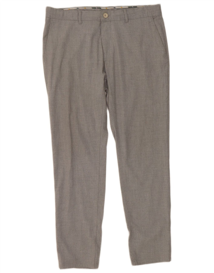 Męskie spodnie garniturowe Zara EU 42 Large W32 L28 Szare