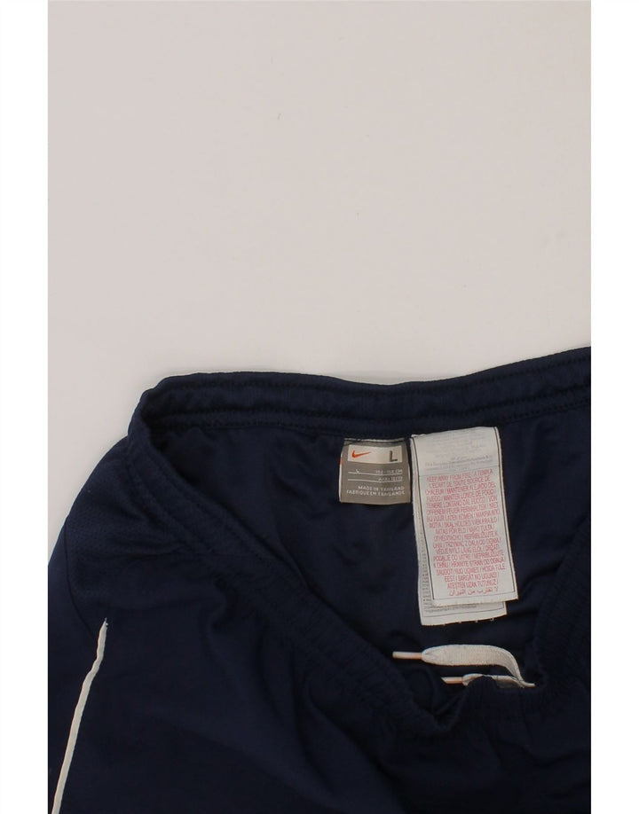 NIKE Boys Sport Shorts 12-13 Years Large  Navy Blue Polyester Vintage Nike and Second-Hand Nike from Messina Hembry 