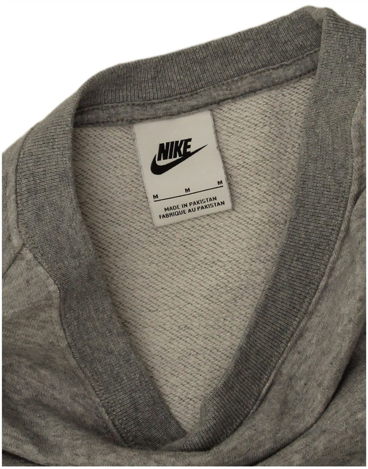 Męski sweter oversize Nike, średnioszary, bawełniany