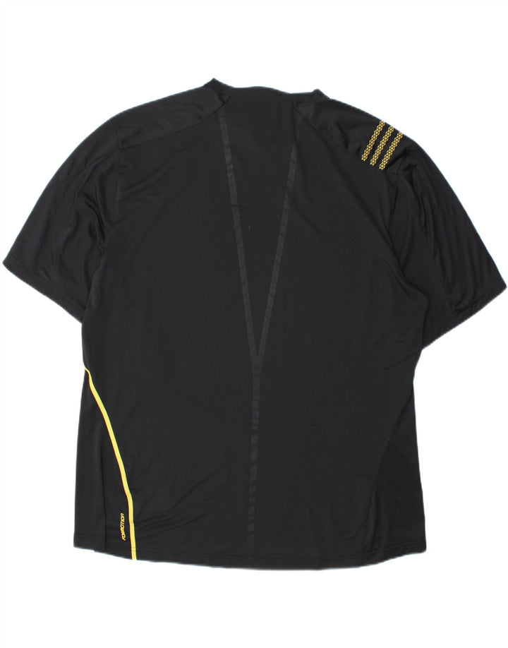 T-shirt męski ADIDAS XL, czarny, poliester