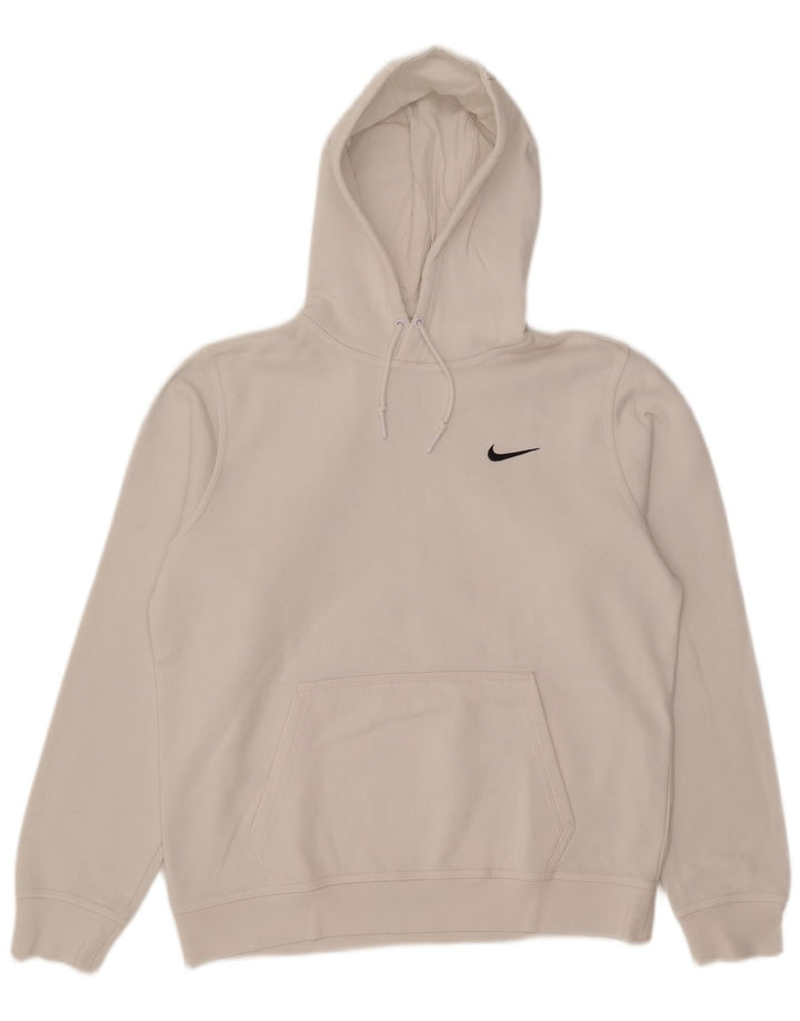 Męska bluza z kapturem Nike, średnia, biała, bawełniana