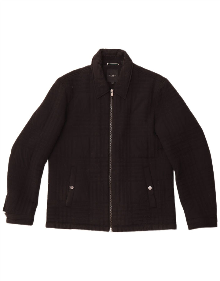 Męska pikowana kurtka Ted Baker, rozmiar 4, duża, czarna, poliamidowa